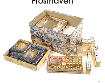 Frost Tavern Organizer for Frosthaven | Insert for Frosthaven, Board Game Organizer, Wooden Insert