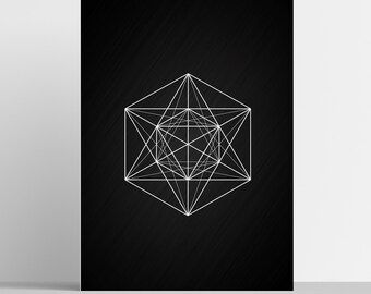 Sacred Geometry Print, geometry poster, wall art, symbols print