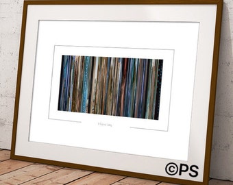 Affiche de film de film - Impression d'art code-barres - idéale pour les cinéphiles du monde entier ! Cadres pour cinéphiles pour grand écran