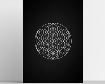 Sacred Geometry Print, geometry poster, wall art, symbols print