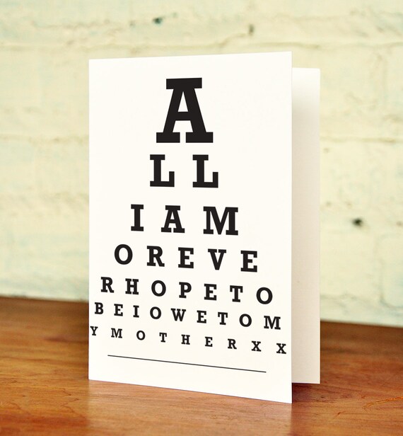 Mother S Day Eye Chart