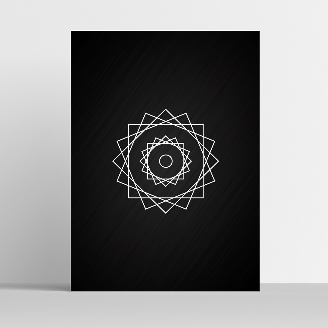 Sacred Geometry Print, Geometry Poster, Wall Art, Symbols Print - Etsy