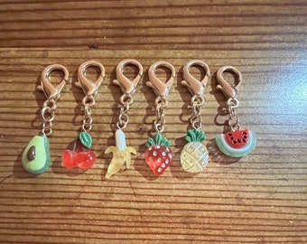 Detailed Fruit Charms