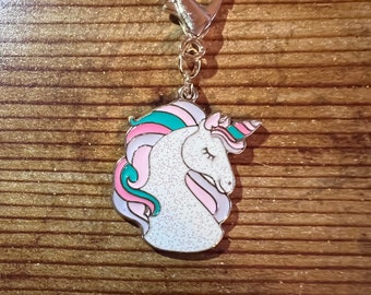 Glitter Unicorn Charm