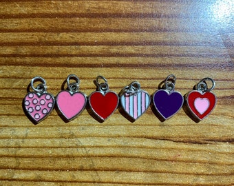 Assorted Heart Charms