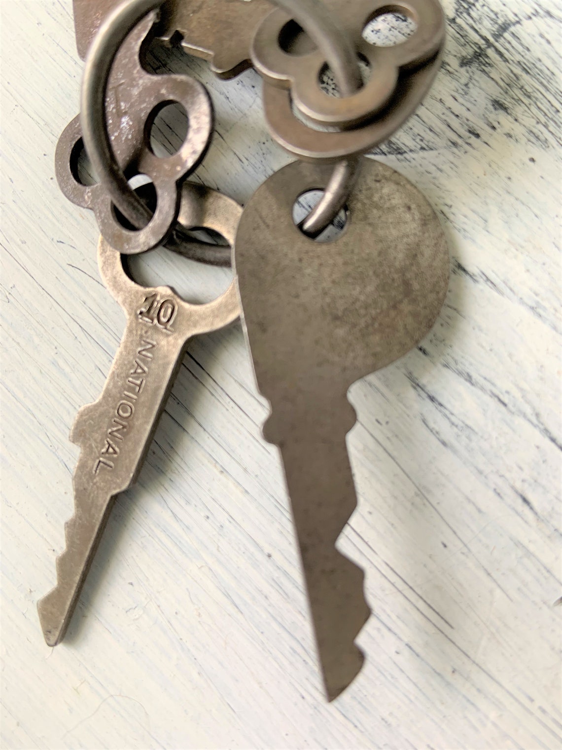 National Cash Register KeysCollectable Long Rustic KeyCast Etsy