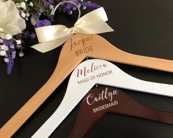 Engraved bridesmaid hanger, Personalized Bridesmaid hanger, Custom Bridesmaid Hanger, Mrs Hanger, Bridesmaid Gifts, Gift for Bridesmaid