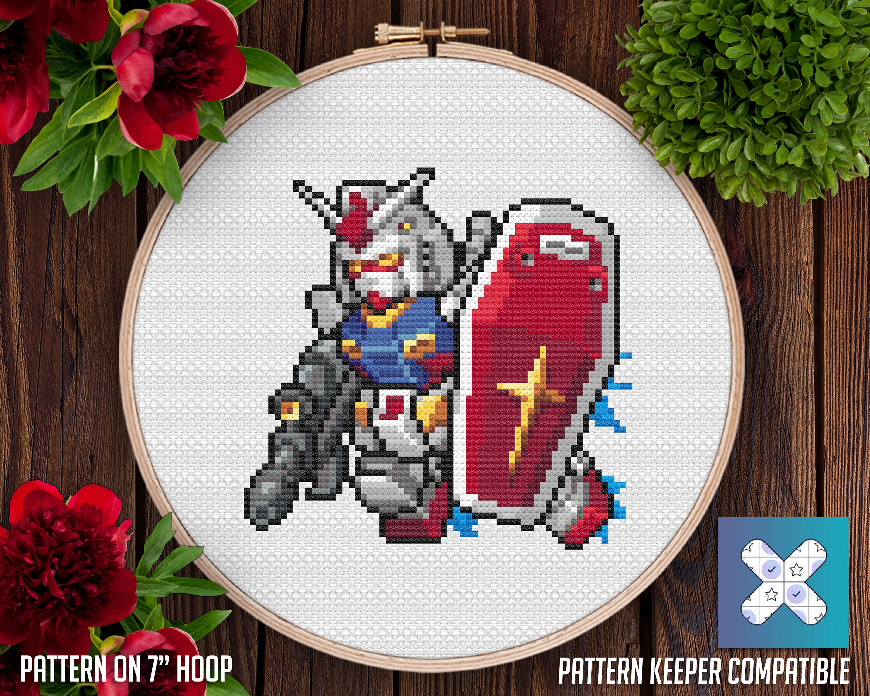 Gundam RX-78-2 Cross Stitch Pattern [PDF] - Digital Download