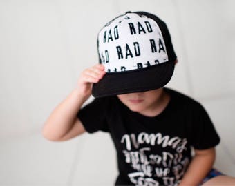 RAD Minky Front Trucker Hat - Kids Trucker Hat - Snap Back Hat - Baby Trucker Hat - Adult Trucker Hat - Kids Baseball Hat - Youth Hat