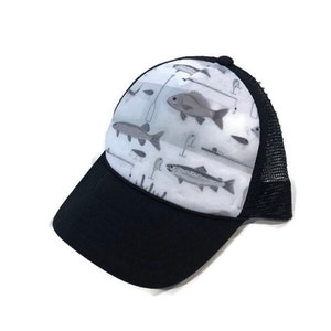 Gone Fishin Minky Front Trucker Hat Kids Trucker Hat SnapBack Hat Baby Trucker Hat Adult Trucker Hat Kids Baseball Hat Youth Hat image 2