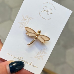 Poetic watercolor effect dragonfly brooch | Mother's Day gift | lucky charm | Ori Christmas gift | Wedding witness gift Godmother gift