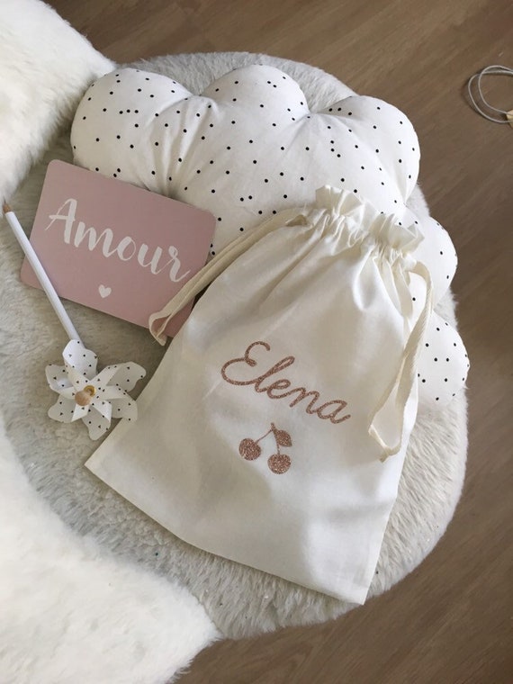 Sac tenue de naissance - Pochette en coton