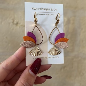 Rose gold wedding earrings | Earrings | Wedding witness earrings | Gold wedding fashion accessory