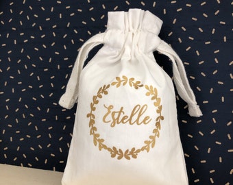 Pochette bijoux personnalisée | Emballage Cadeau personnalisé | pochette cadeau témoin personnalisé | pochette mariage élégant |