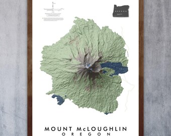 Mount McLoughlin Oregon (13 in x 19 in)