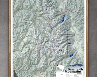 Sawtooth Mountains Idaho (24 in x 20 in)
