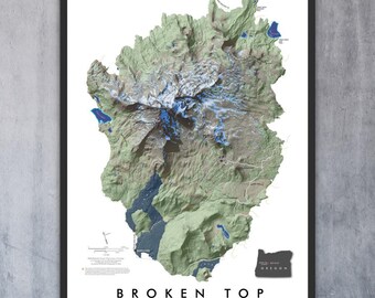 Broken Top Oregon (13 in x 19 in)