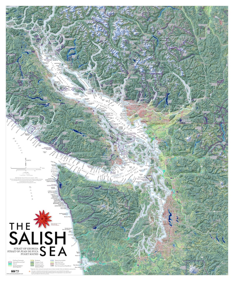 The Salish Sea (24 in X 20 In) - Etsy