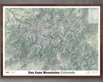 San Juan Mountains Colorado (28 inch x 20 inch)