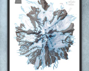 Mount Hood Glaciers (24 in x 20 in)