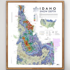 Idaho Snow Depth (24 in x 20 in)
