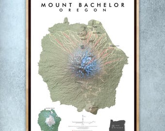 Mount Bachelor Oregon (13 in x 19 in)