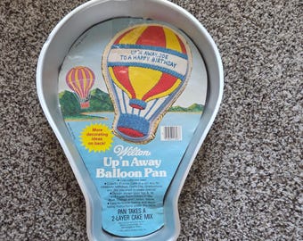 Wilton Up n Away Balloon Pan 1982 Vintage Aluminum Cake Mold 502-3169