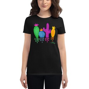 Colorful Cacti Women&#39;s Tee