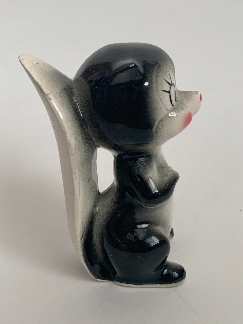 Vintage 1950s Cute Ceramic Skunk Figurine Made in Japan Etsy