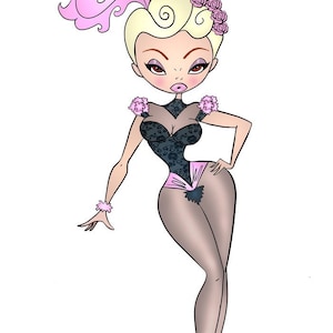 Jayne Mansfield Showgirl Art Print