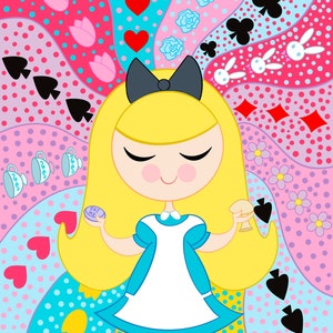 Alice in Wonderland 8.5 x 11” Art Print