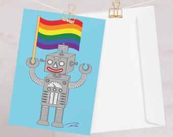 Pride Robot Greeting card