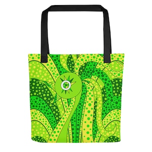Bolso Tote Pájaro Verde
