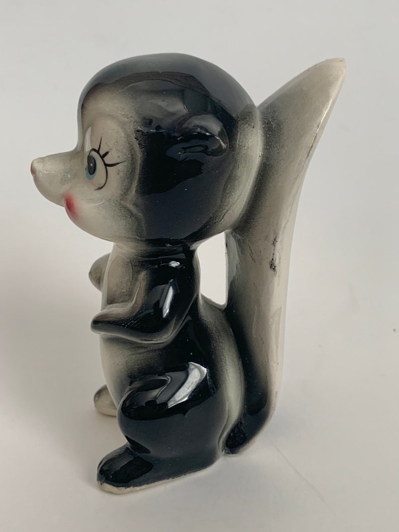Vintage 1950s Cute Ceramic Skunk Figurine Made in Japan Etsy