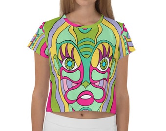 Andromeda 73 All-Over Print Crop Tee