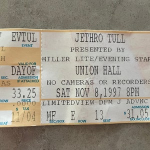 Jethro Tull 1997 Postkarte