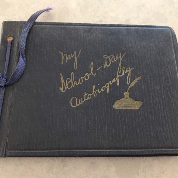 1930's My School-Day Autobiography Book