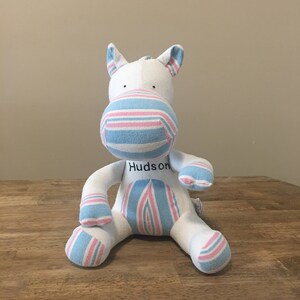 Personalized Hospital/Receiving Blanket Horse - Personalized Memory Horse - Stuffed Animal