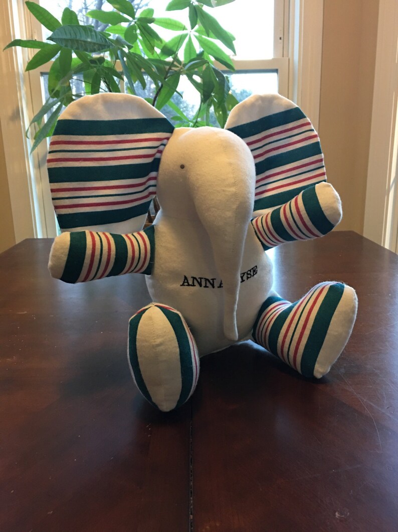 Hospital/receiving Blanket Elephant Personalized Memory Etsy