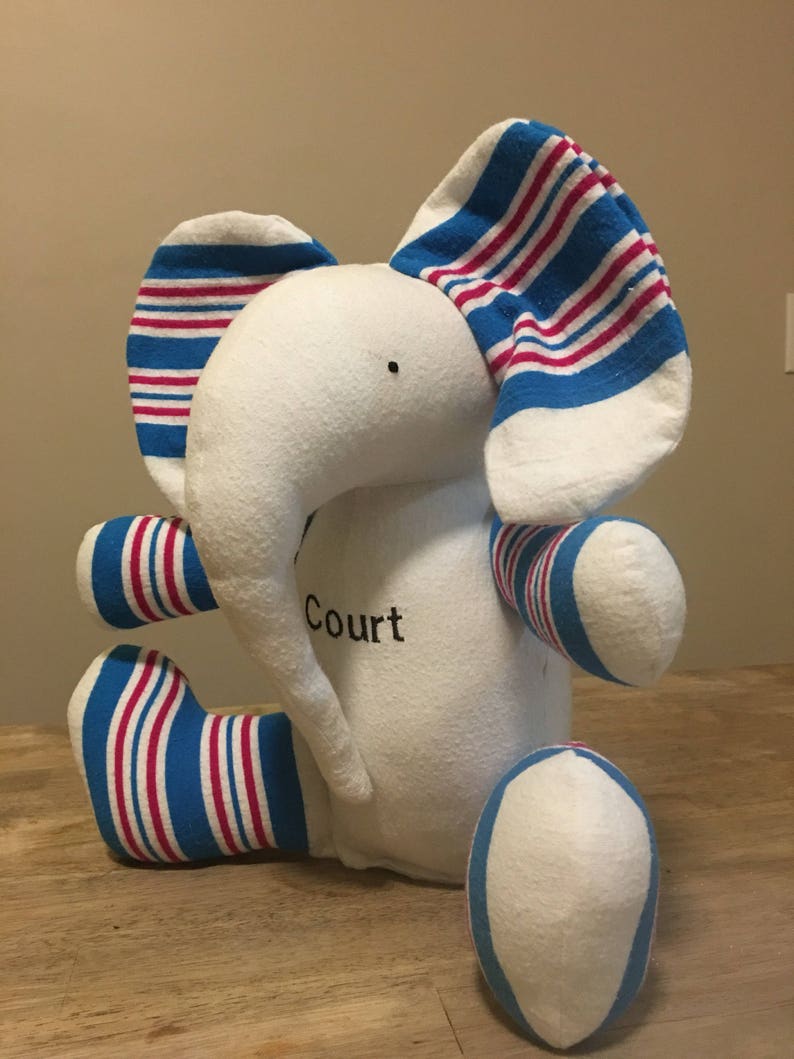 Hospital/receiving Blanket Elephant Personalized Memory Etsy