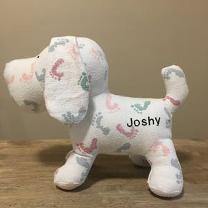 Hospital/Receiving Blanket Dog - Personalized Memory Dog - Keepsake Dog - Stuffed Animal