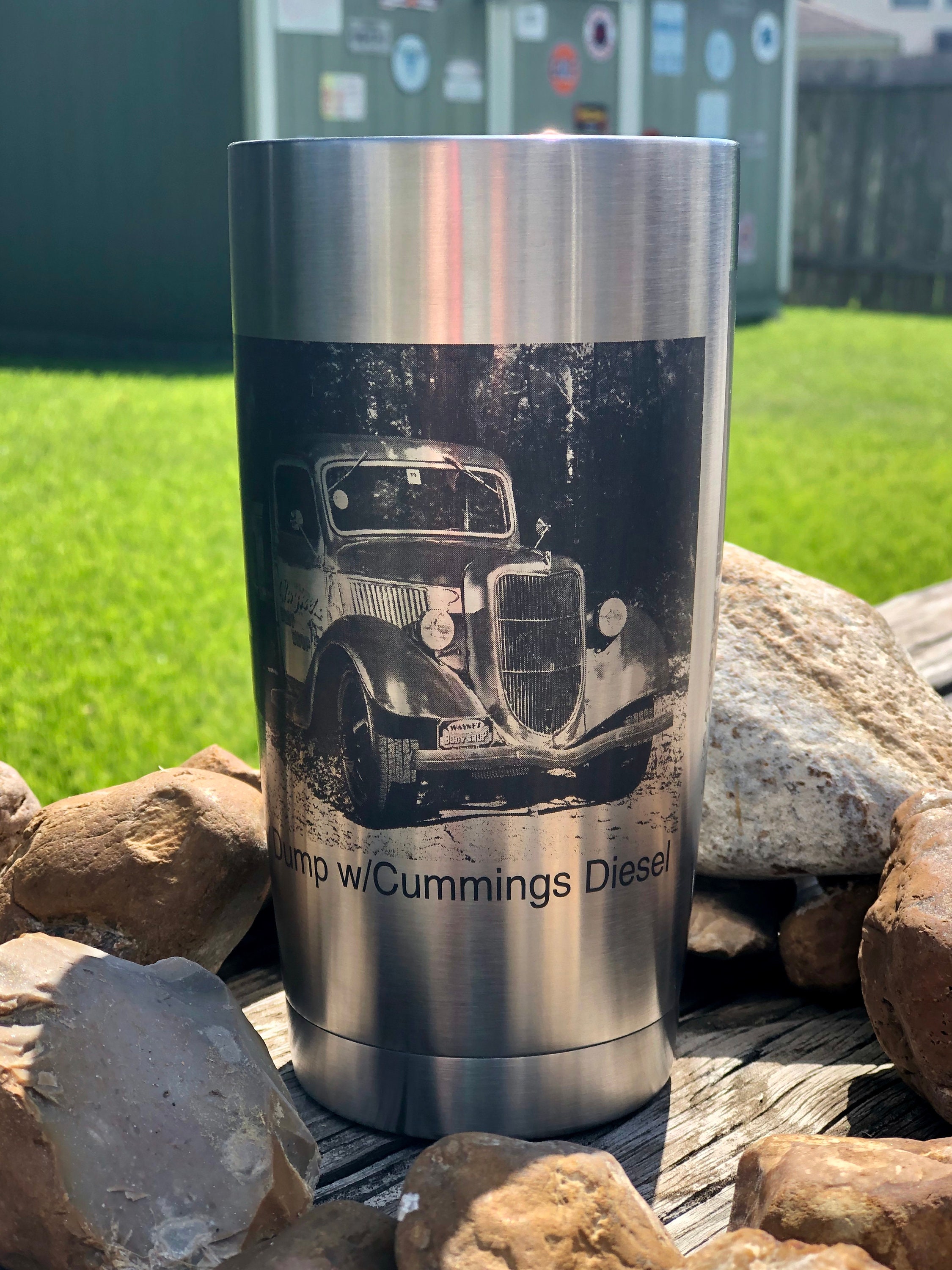 20oz Stainless Steel YETI Custom Lasered Etsy