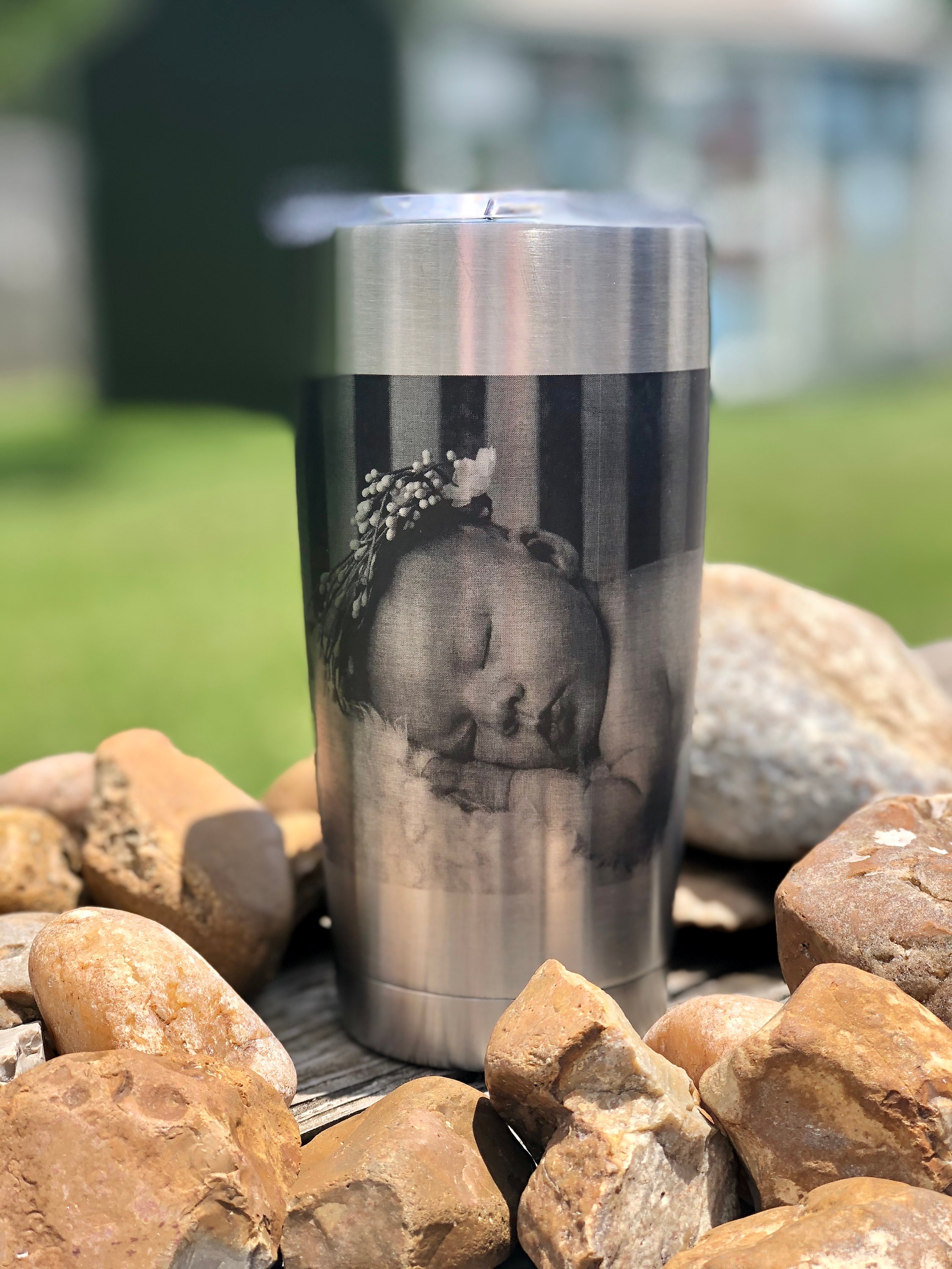 20oz Stainless Steel YETI Custom Lasered Etsy