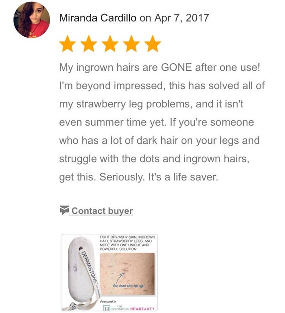 Dermastone Leg Body Scrub Natural Stone Exfoliator Etsy