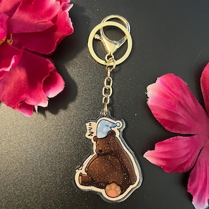 The Swedish Bear is Sleepy - Keychain