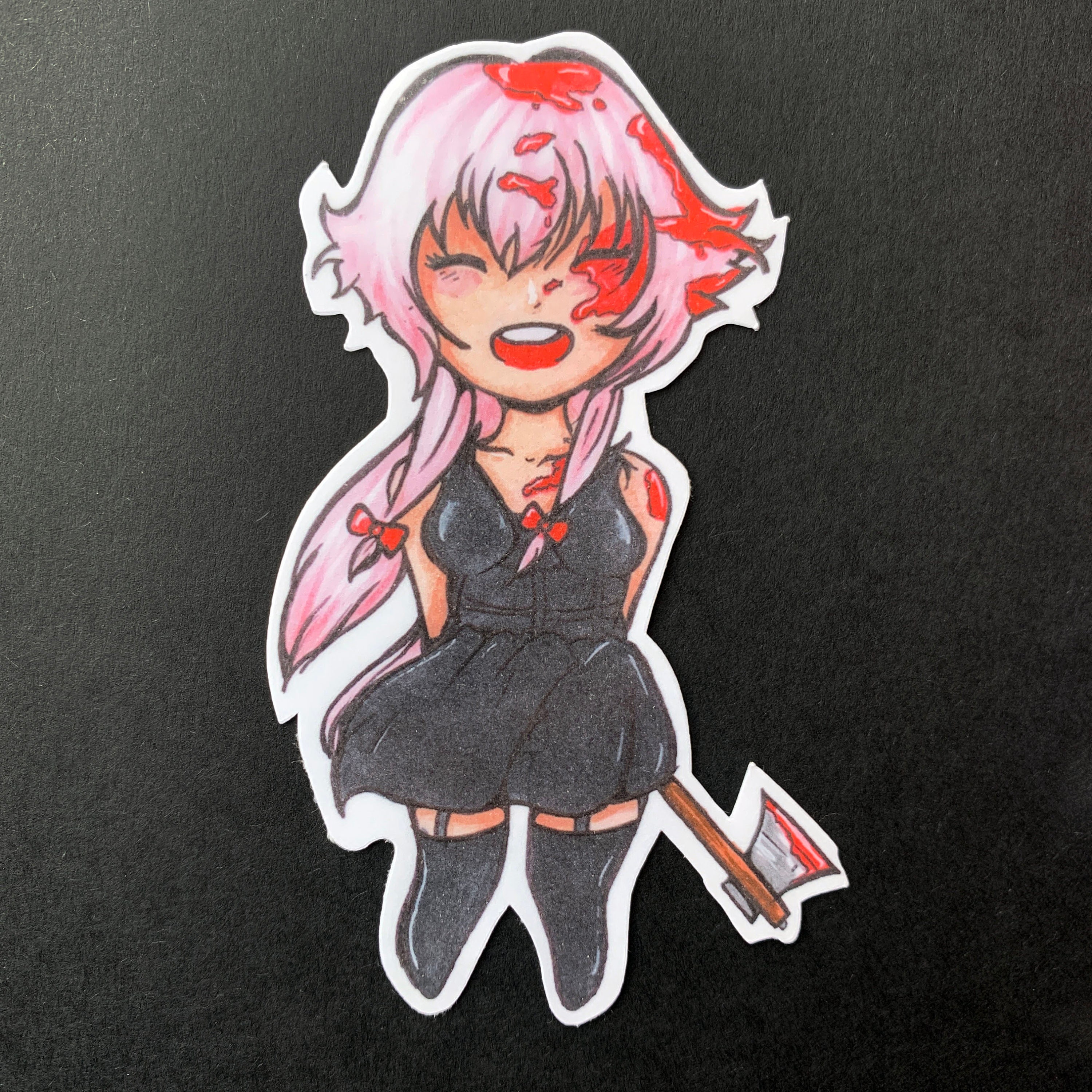  Gasai Yuno Mirai Nikki Car Graphic Van GTR - Sticker