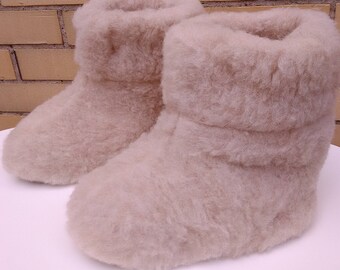 SALE Slippers  woolen handmade, natural boots, unisex shoes, present