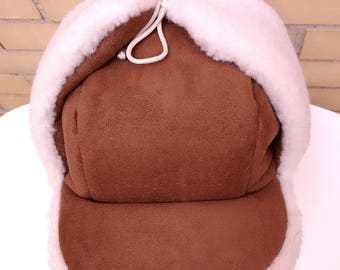 Woolen unisex winter hat, ushanka, hat with flaps, fur hat, Christmas present