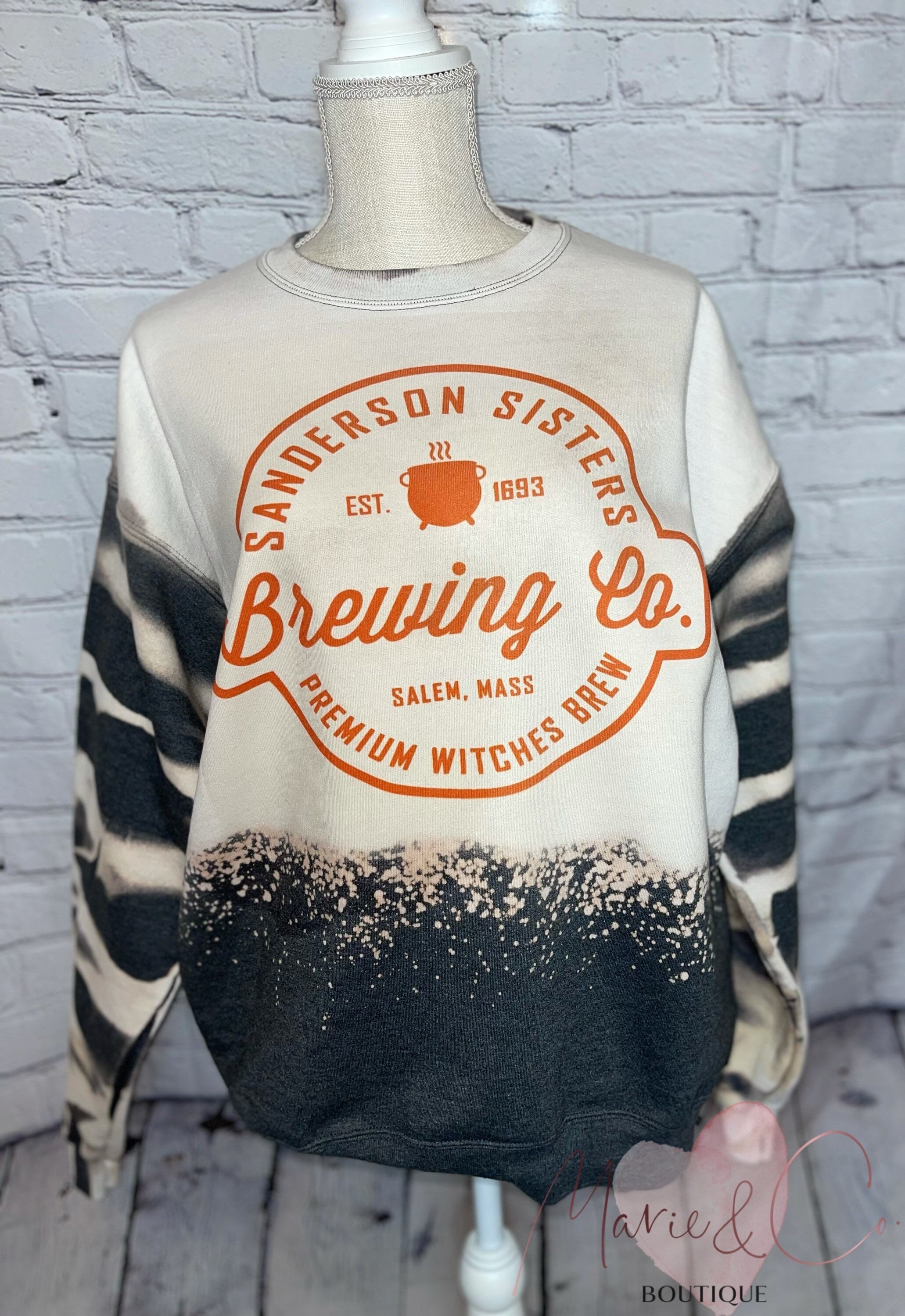 OMBRE Salem Sister's Brewing Co HALLOWEEN Sweatshirt-