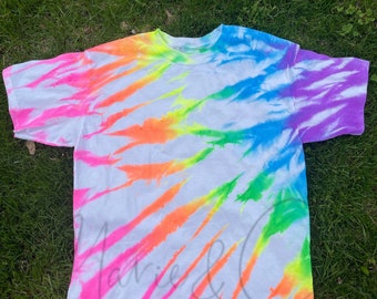 Bright Tie Dye Shirt - Etsy